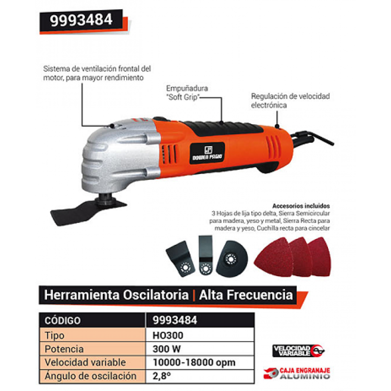 HERRAMIENTA OSCILATORIA 300W.