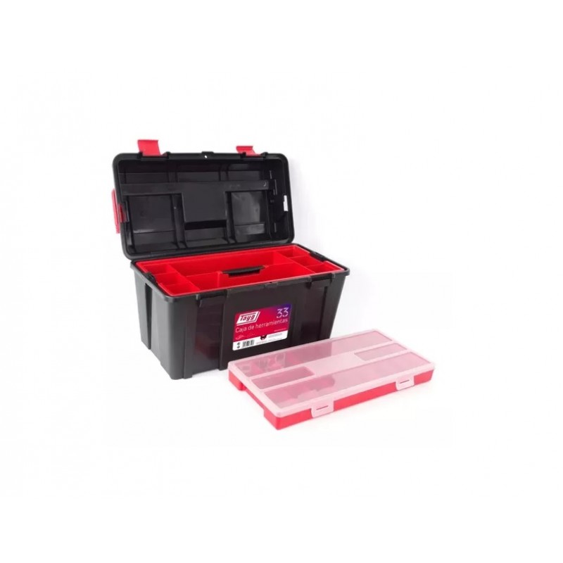 CAJA PLASTICA N33 C/GAVETA Y BAND. 480X258X255 MM.