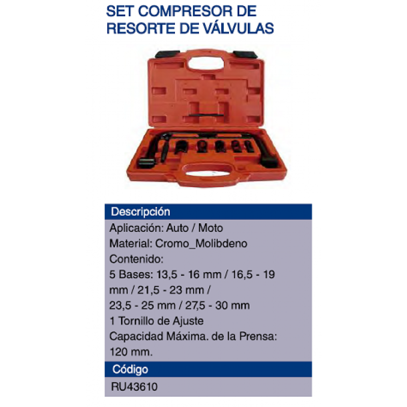 LEVANTA VALVULAS KIT