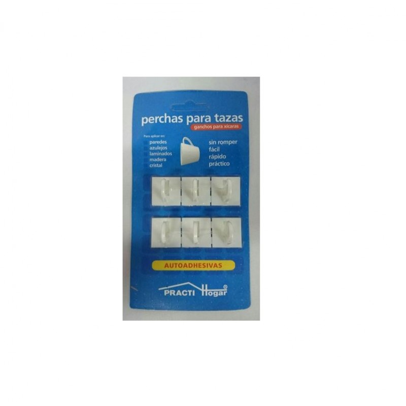 PERCHA AUTOADHESIVA CUELGA TAZA