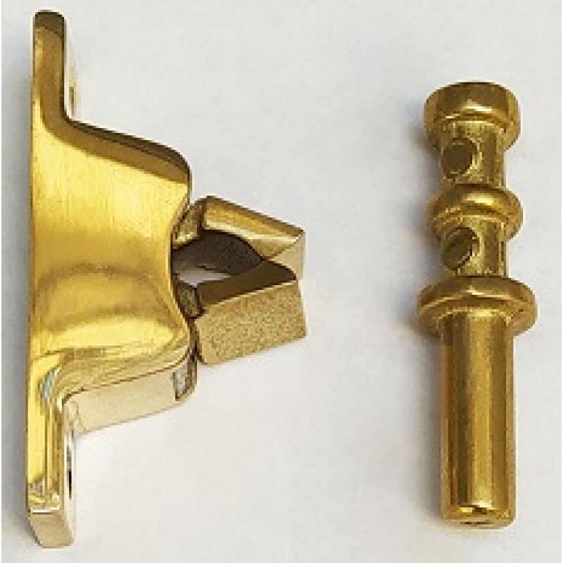 RETEN PUERTA PISO BRONCE PULIDO