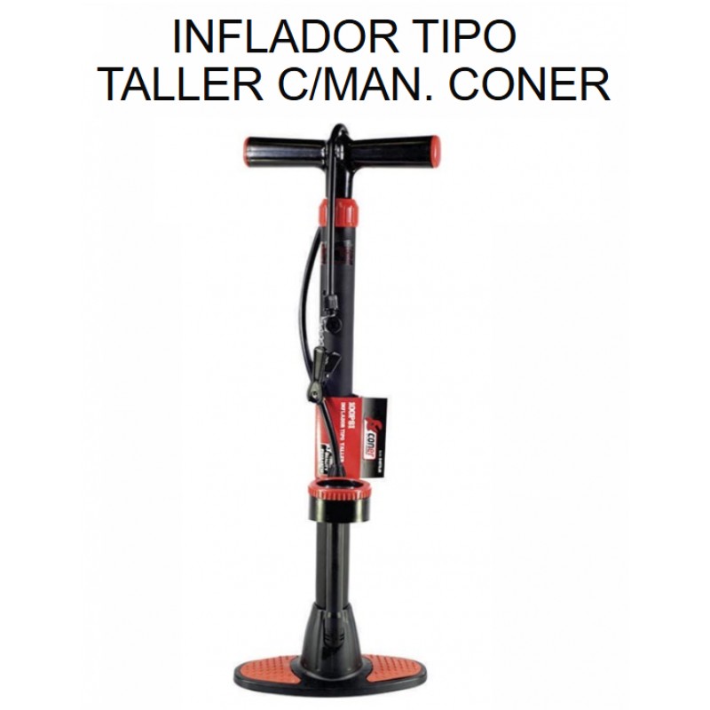 INFLADOR DE PIE TIPO TALLER C/MANOMETRO