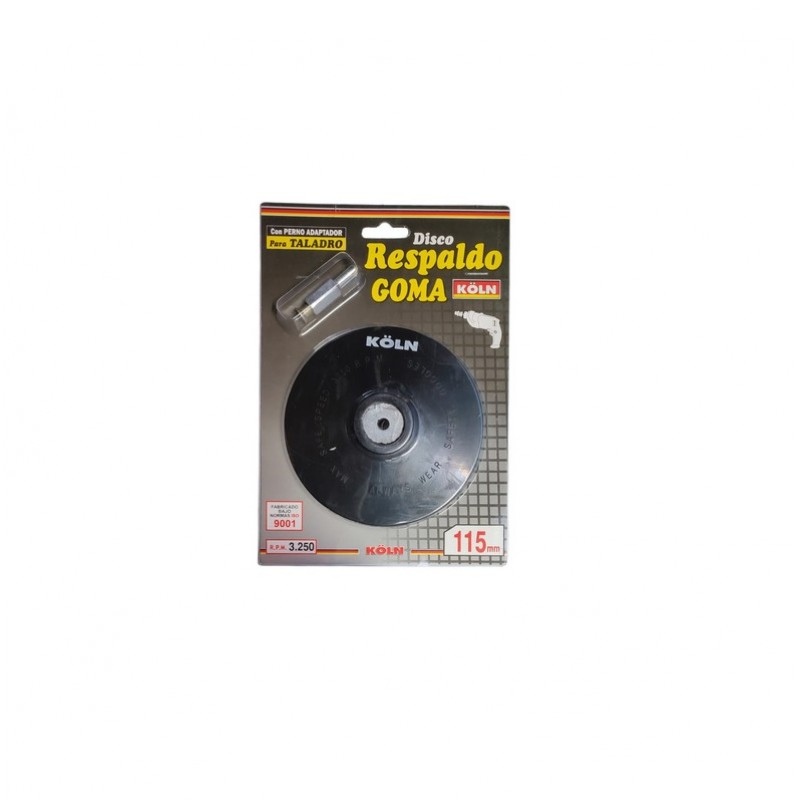 DISCO DE GOMA C/TUERCA 7"