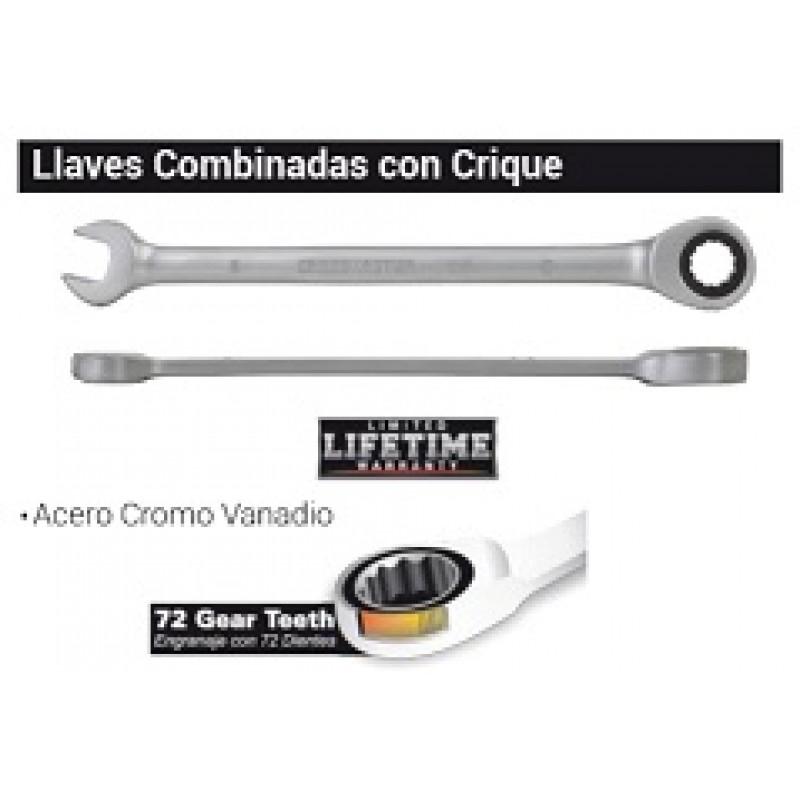 LLAVE COMBINADA 25MM C/CRIQUE