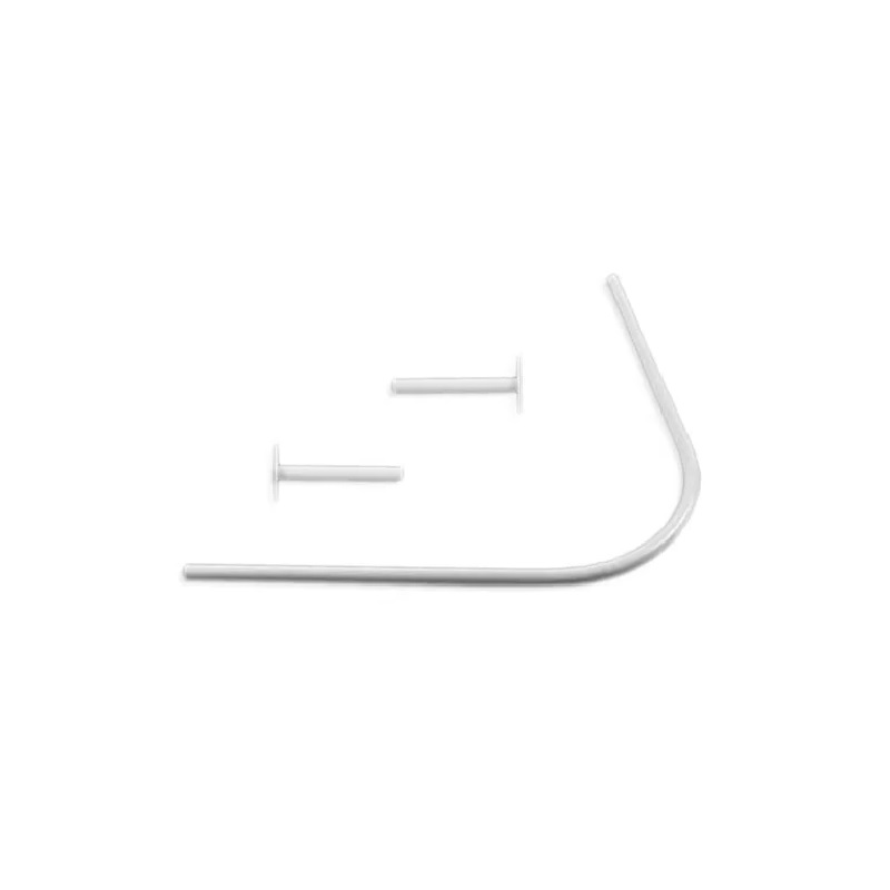 CAÑO CORTINA CURVO 1,00/1,00 BLANCO