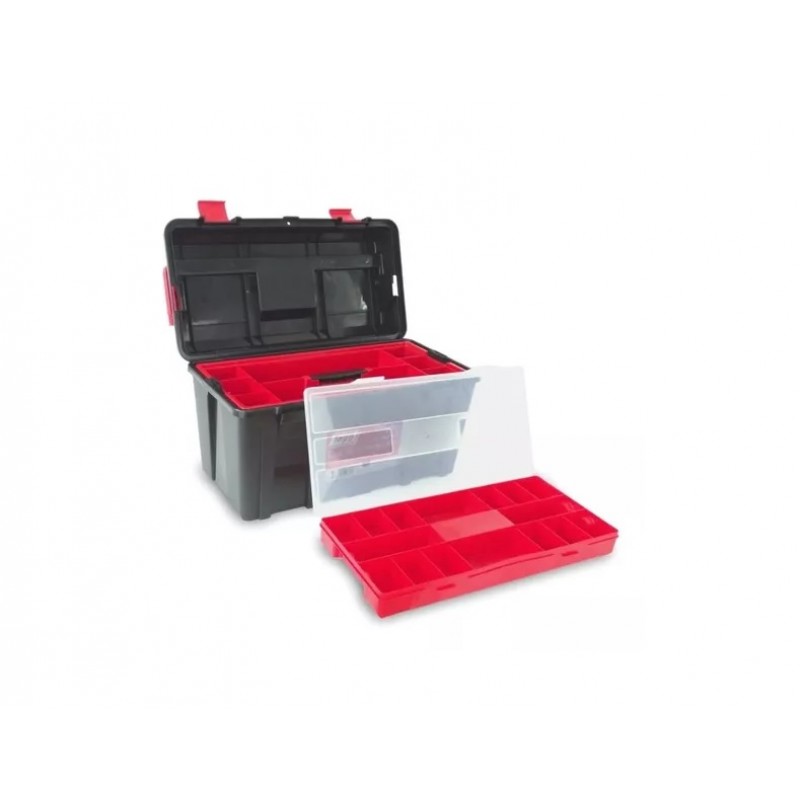 CAJA PLASTICA N31 C/GAVETA Y BAND. 445X235X230 MM.