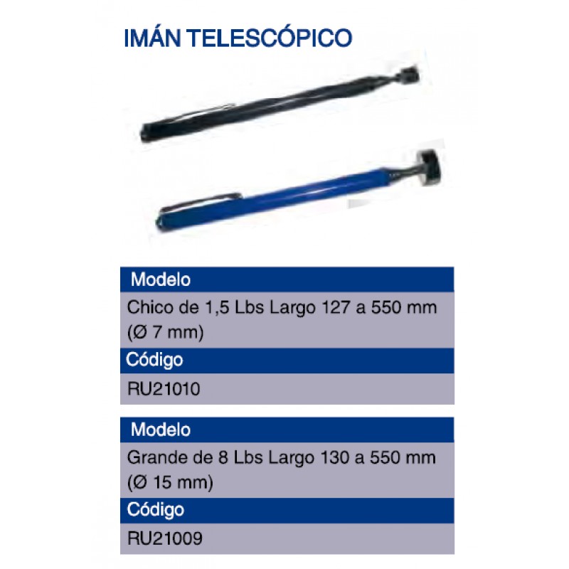 IMAN TELESCOPICO   8 LBS.