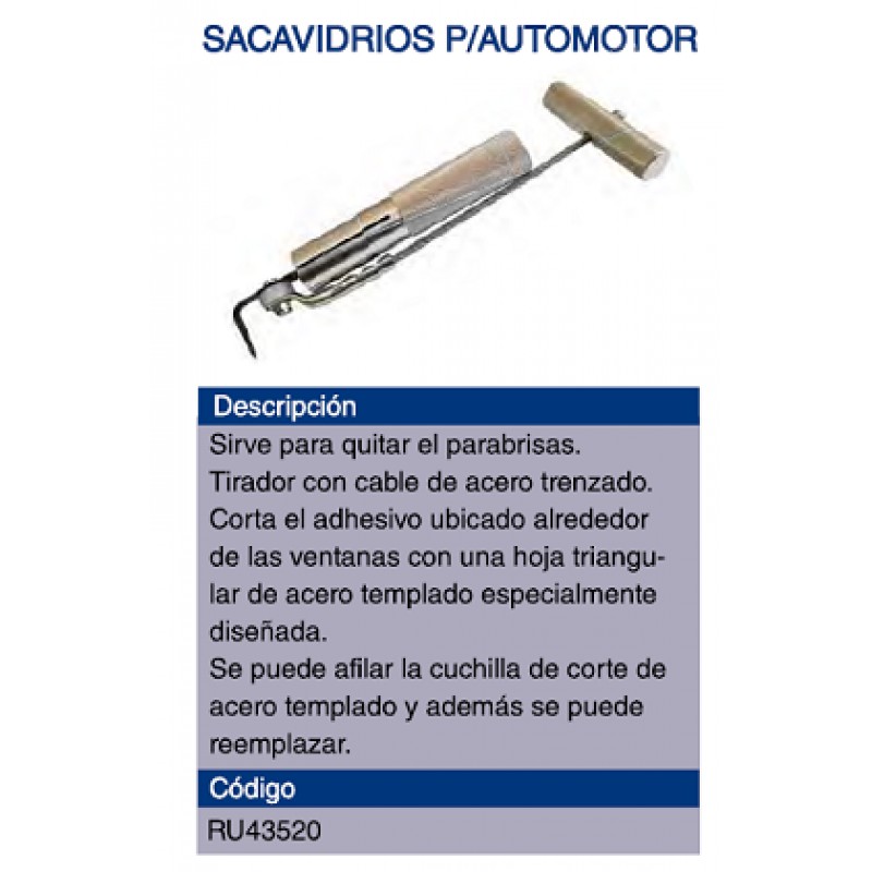 SACA VIDRIOS P/AUTOMOTOR