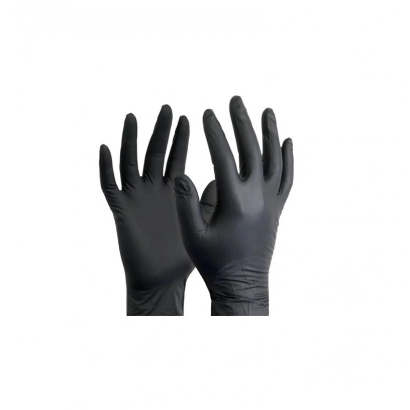 GUANTE NITRILO DESCARTABLE 1 PAR NEGRO