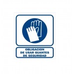 CARTEL ACRILICO GUANTE 40X45