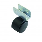 RUEDA DUAL NYLON 40MM CON BASE U