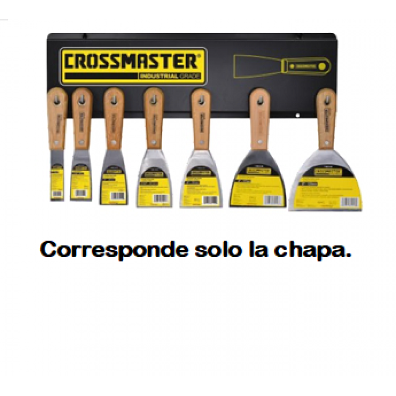 CHAPA P/EXH-MUESTRARIO ESPATULAS M/MADERA