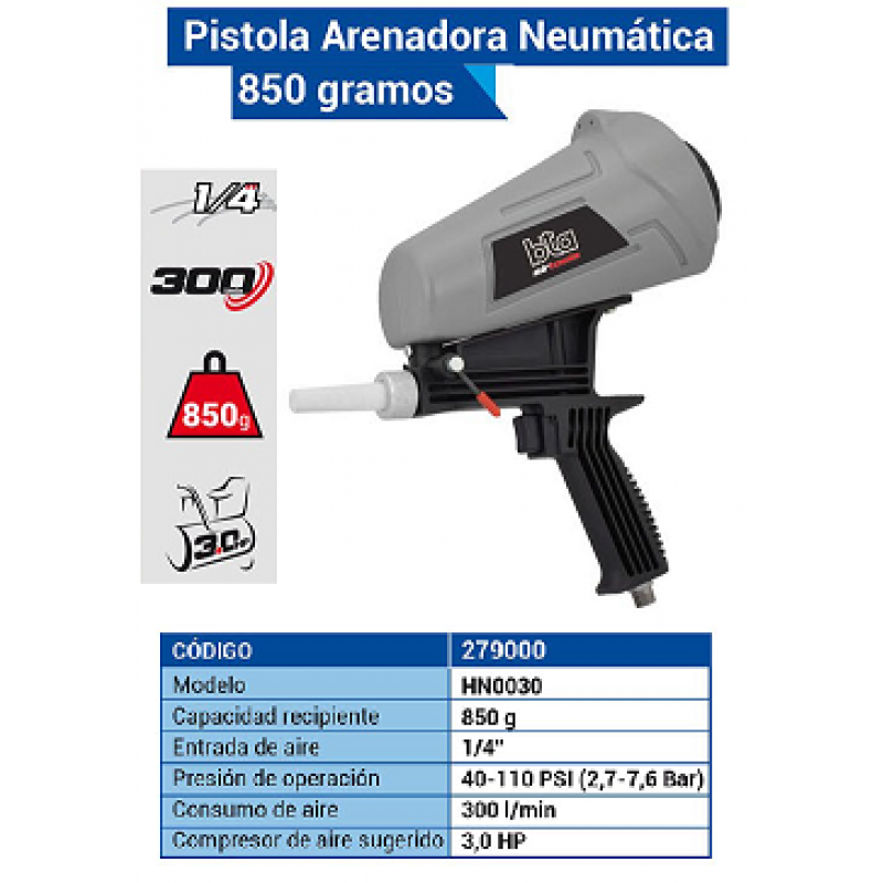 ARENADOR NEUMATICO PISTOLA PRESION 0.9I