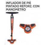 INFLADOR DE PIE REFORZADO C/MANOMETRO