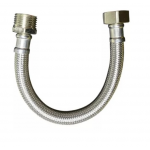 FLEXIBLE AGUA FRIA 20CM MALLADO ACERO INOX.