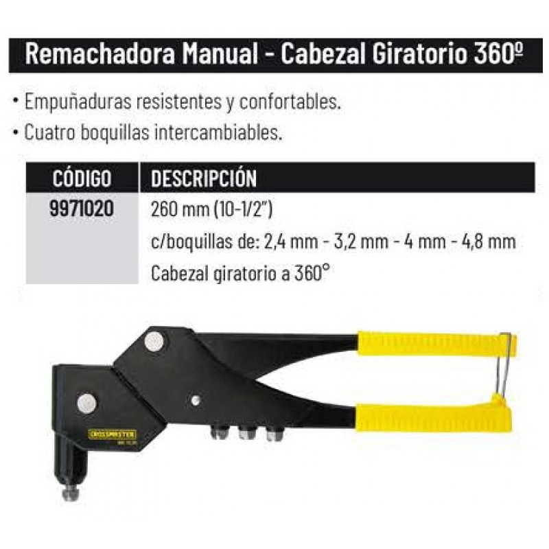 REMACHADORA 1-GIRATORIA 10½"