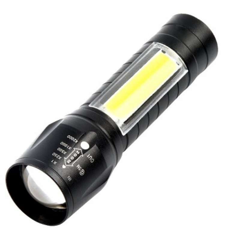LINTERNA C/LED TACTICA MINI RECARGABLE