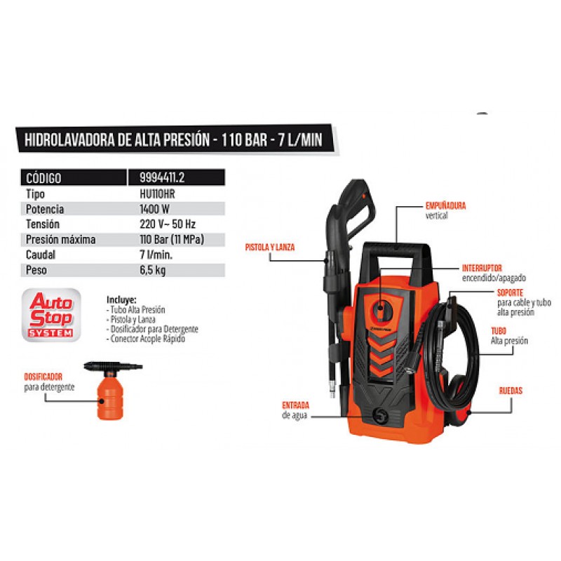 HIDROLAVADORA 110BAR
