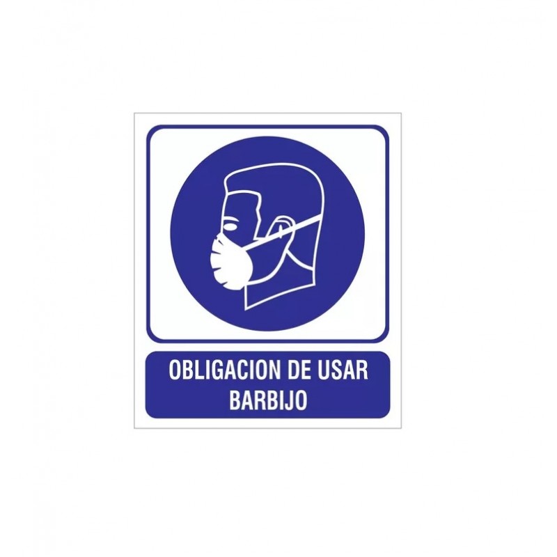 CARTEL ACRILICO BARBIJO 40X45