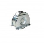 RUEDA PORTON ACERO "V"-90MM-C/SOPORTE