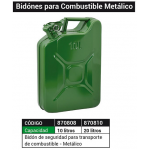 BIDON METAL P/COMBUST.20LTS.