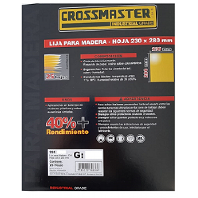 LIJA P/MADERA # 40
