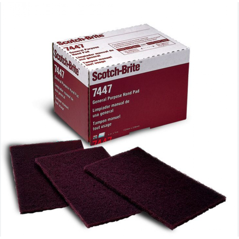 PAÑO SCOTCH-7440-MARRON-P/AC.INOX-ALUMINIO-MADERA