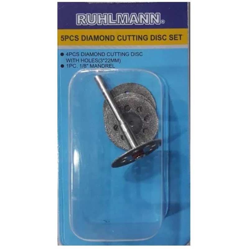 ACCESORIOS P/MINITORNO 5PCZ-DISCO DIAMANT.