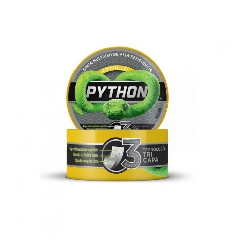 CINTA PYTHON 9 MTS. AMARILLO