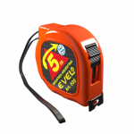 CINTA METRICA  5M.C/FRENO FLEJE 25MM NARANJA