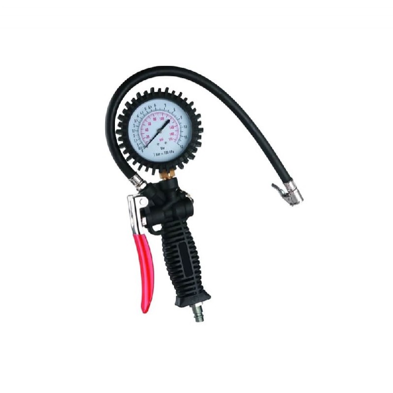 MEDIDOR PRESION 170 LBS.C/PISTOLA INFLAR Y MANOMETRO