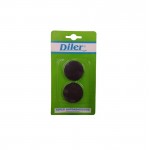 TOPETINA REDONDA NEGRO X2U.