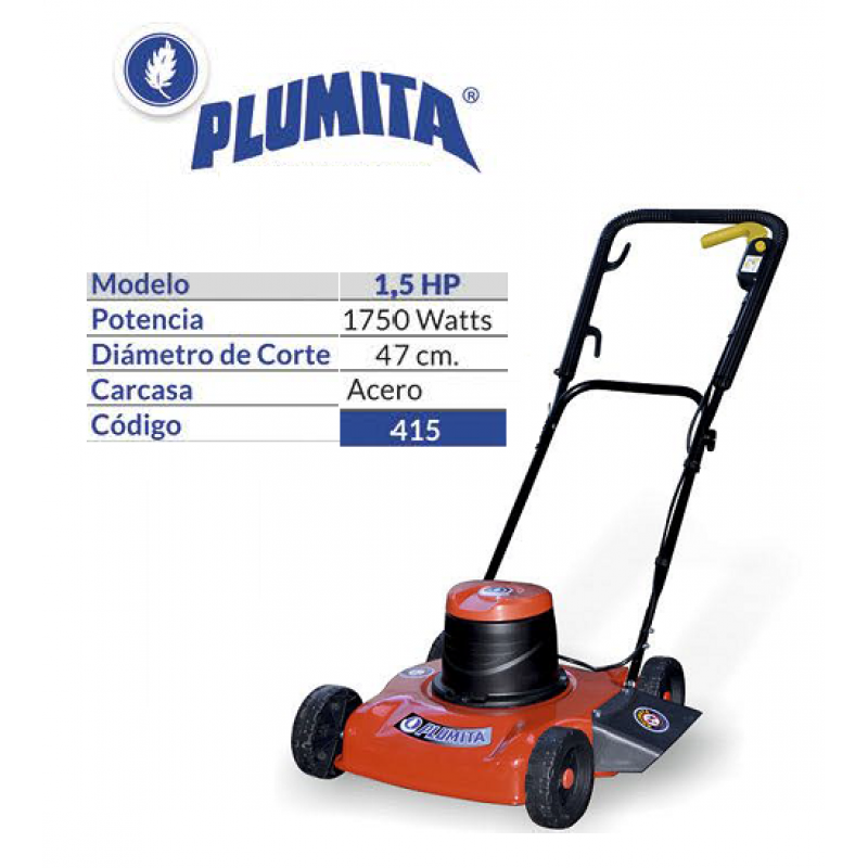 CORTADORA CESPED ELECT.1½HP.S/BOL.18" R/14CM.