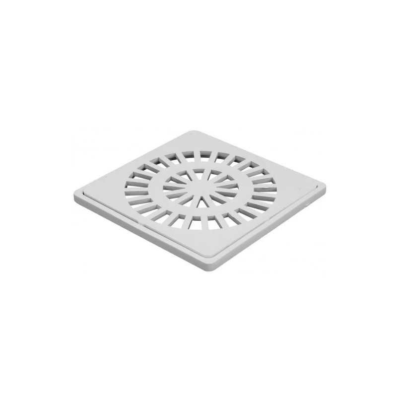 REJA PLASTICA 15X15 BLANCA C/MARCO REF.