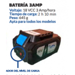 R.BATERIA 18V. ION-LITIO 3A.