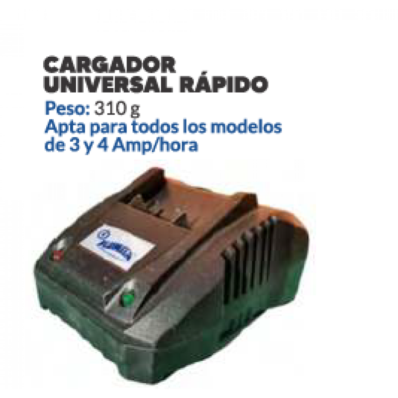CARGADOR DE BATERIAS 18V.