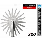 SONDA MILIMETRICA 20 PZAS. PLANA 0.05MM