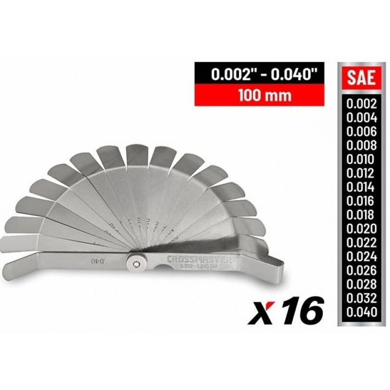 SONDA PULGADA 16 PZAS. CURVA 0.002"