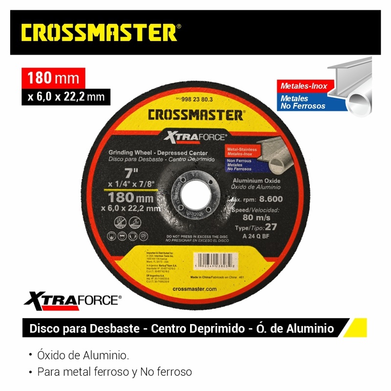 DISCO DESBASTE 180X6.0