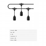 GUIRNALDA CON 15 PORTALAMPARAS - 10MTS