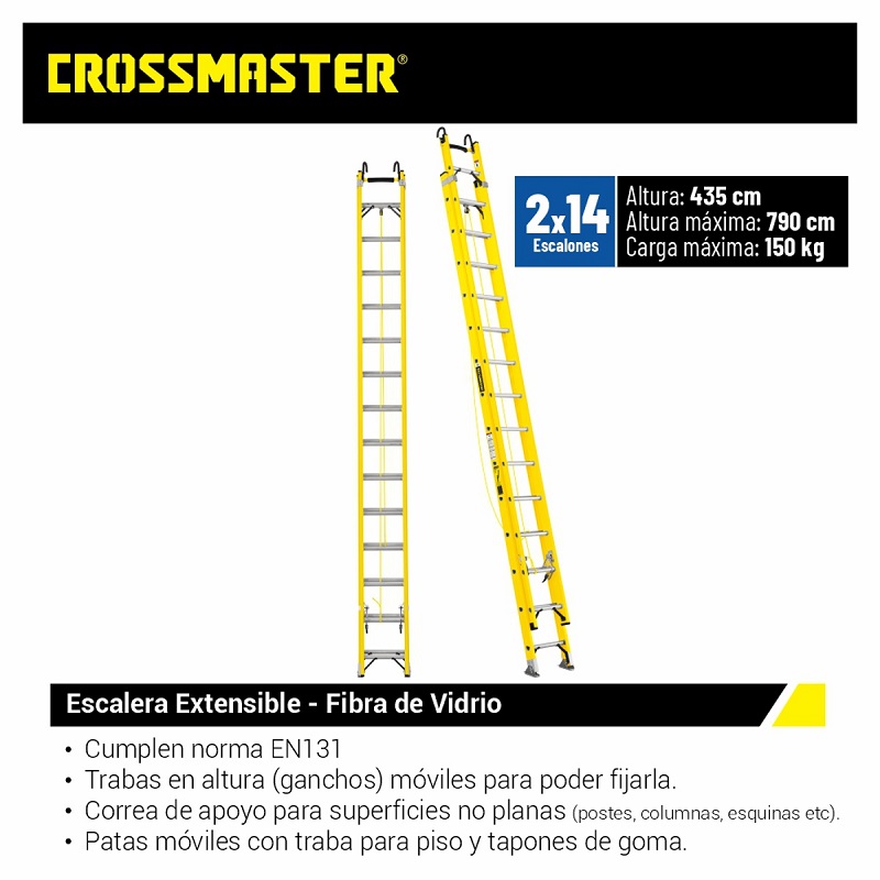 ESCALERA DIELECTRICA EXT.28  4.36/7.90M