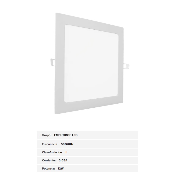 SPOT LED 12W.CUADRADO