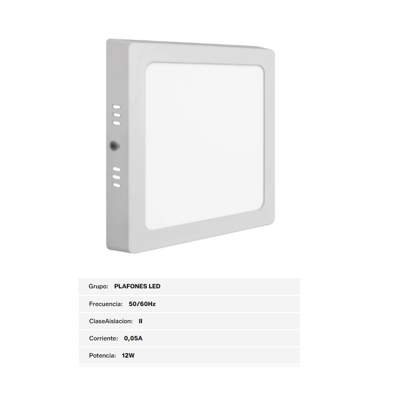 PLAFON LED 12W.CUADRADO