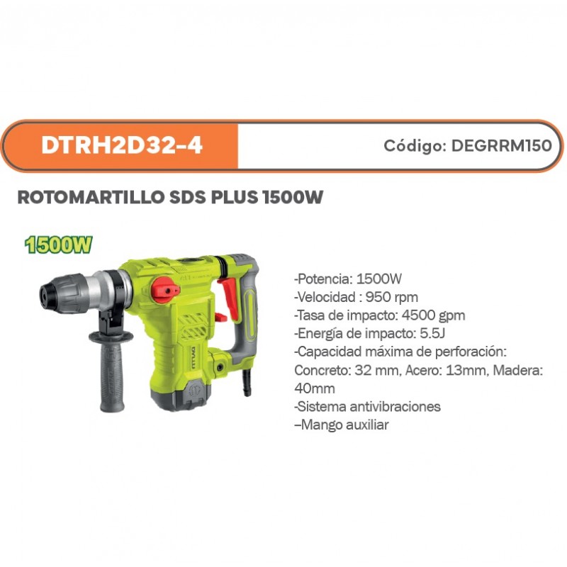 ROTOMARTILLO SDS PLUS 1500W