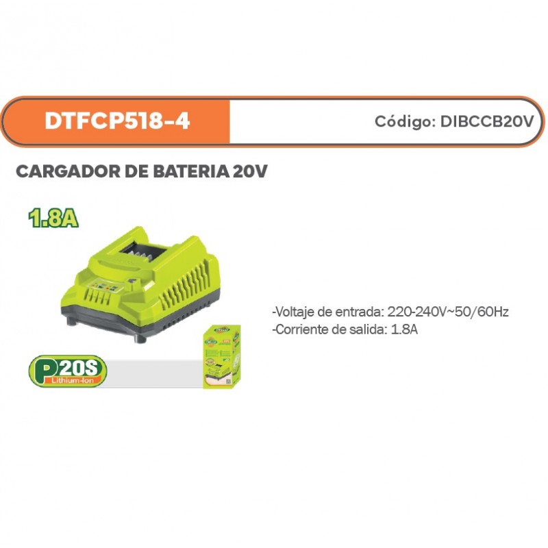 CARGADOR DE BATERIA 20V