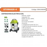 ASPIRADORA ELECTRICA 20L