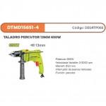 TALADRO CON PERCUTOR 650W 13MM
