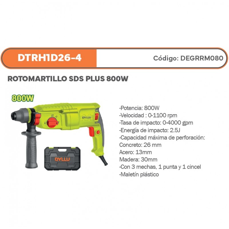 ROTOMARTILLO SDS PLUS 800W