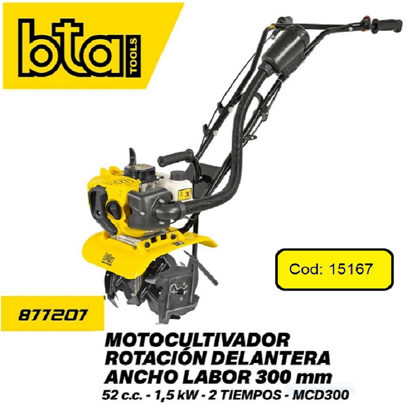 ROTOCULTIVADOR 52CC.- 1,5KW ANCHO 300MM