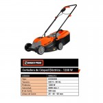 CORTADORA CESPED ELECT.1½HP.C/BOL.13" ALT.-REG.